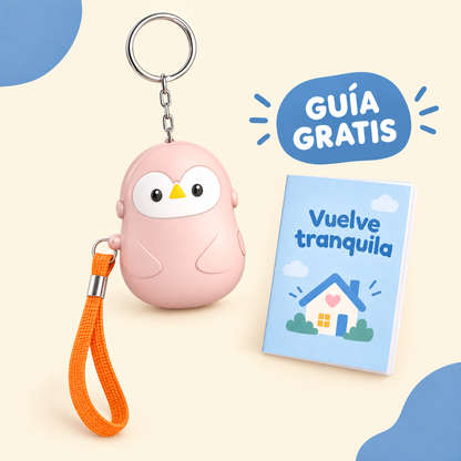 Alarma personal pingüino con guía de regalo
